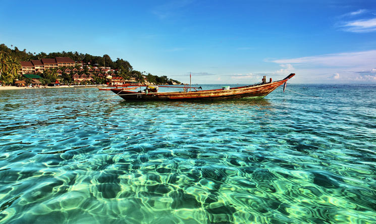 The clear waters of Ko Phangan, Thailand